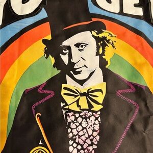Willy Wonka black tshirt. Adult XL. All cotton. New.